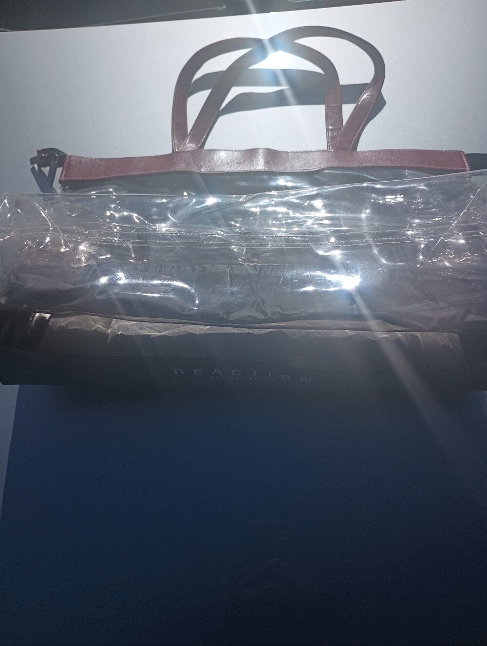 Kenneth Cole Red Reaction See Through Tote Bag